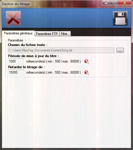 Gestion du titrage (1)