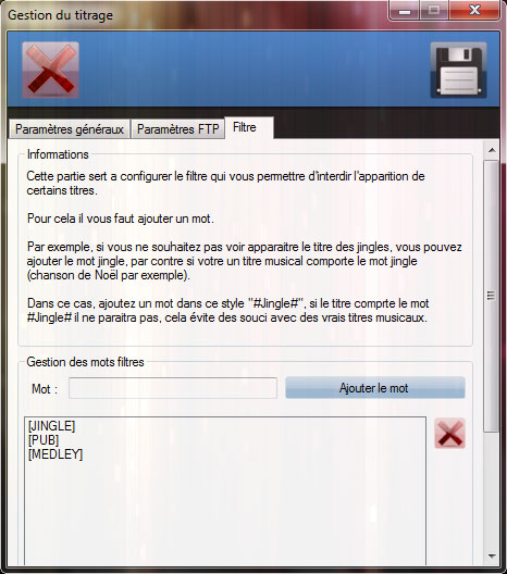 Gestion du titrage (3)